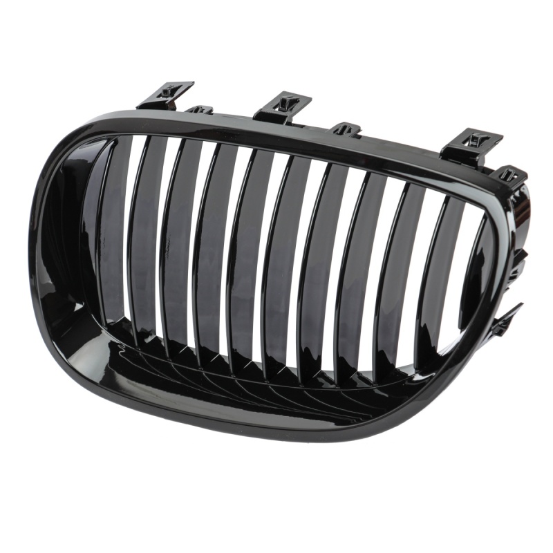Nieren Grill glanz Schwarz Einzelsteg passend für BMW 5er E60 E61