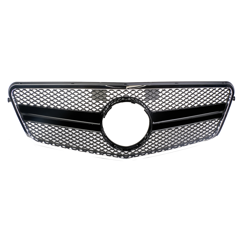 Kühlergrill glanz Schwarz AMG Look passend für Mercedes E-Klasse W212 S212 Vorfacelift