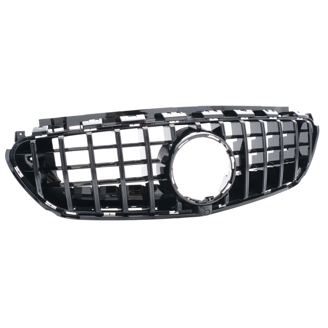 Kühlergrill glanz Schwarz GT Panamericana passend für Mercedes E-Klasse W213 E63 Vorfacelift