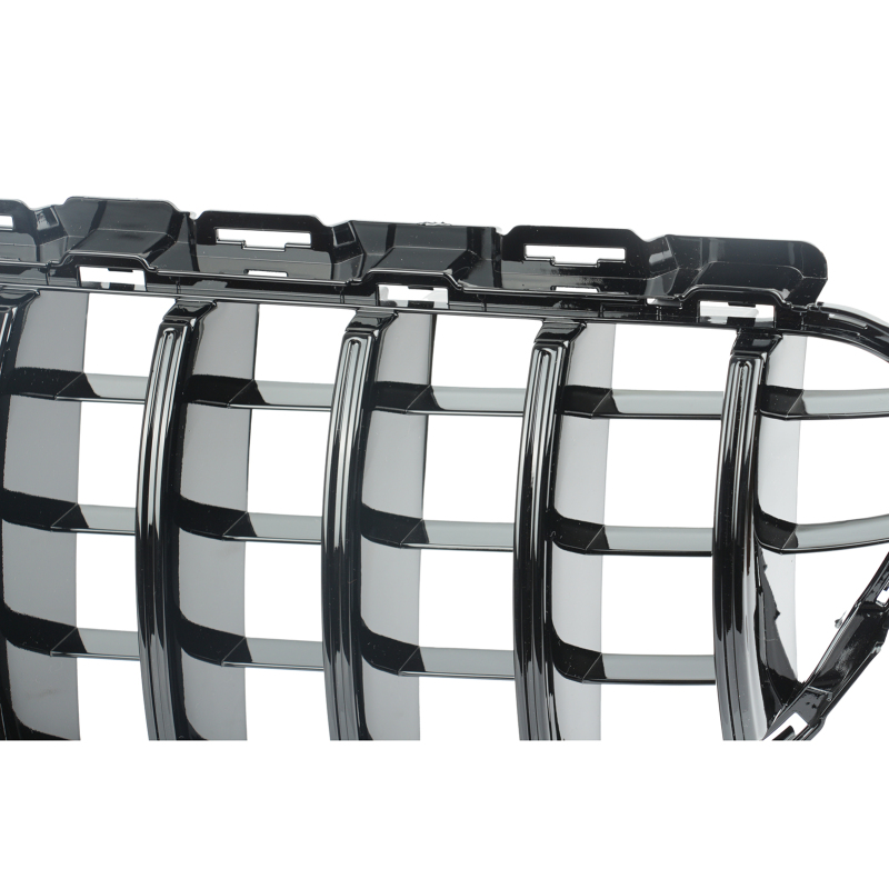 Kühlergrill glanz Schwarz GT Panamericana Grill ohne Kamera Passend für Mercedes C-Klasse W205 S205 C205 A205 Vorfacelift