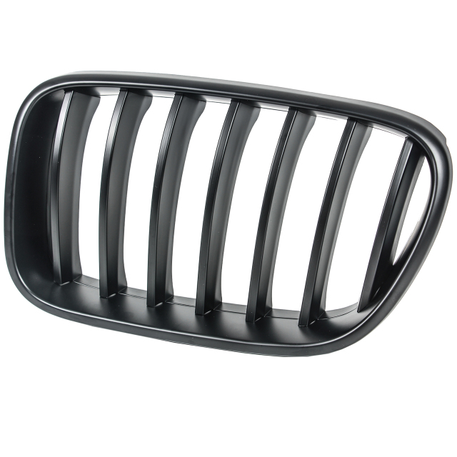 Nieren Grill matt Schwarz Einzelsteg passend für BMW X3 F25 F26 Vorfacelift