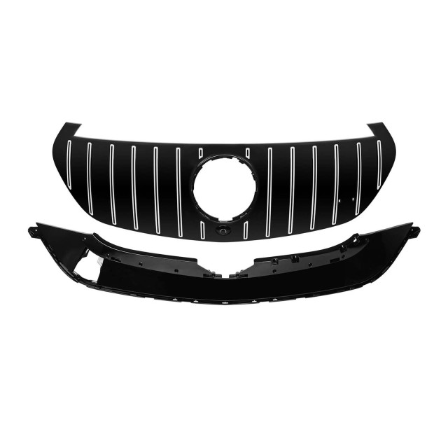 Kühlergrill Chrome Schwarz GT Panamericana passend für Mercedes EQC N293 W293 Serienausstattung