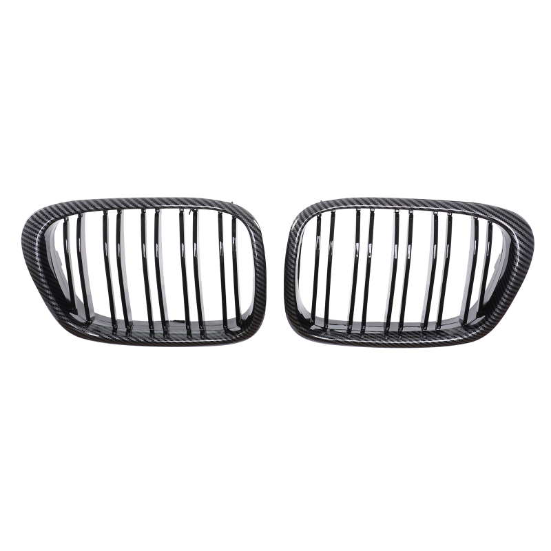 Nieren Grill Carbon Look Doppelsteg passend für BMW 5er E39