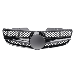 Kühlergrill glanz Schwarz AMG Look passend für Mercedes SL R230 Erste Facelift