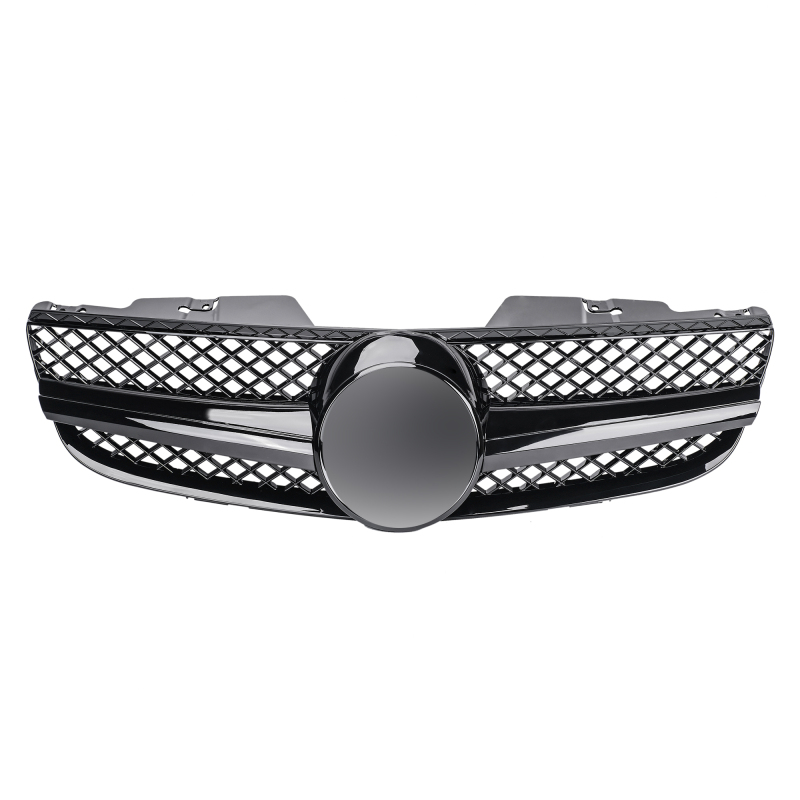 Kühlergrill glanz Schwarz AMG Look passend für Mercedes SL R230 Erste Facelift