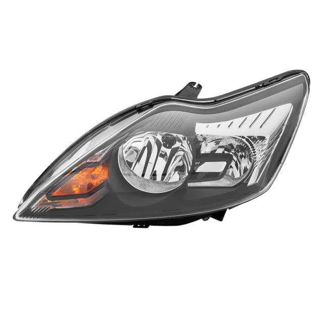 2x Front Scheinwerfer für Ford Focus II MK2 Facelift Schwarz Hauptscheinwerfer