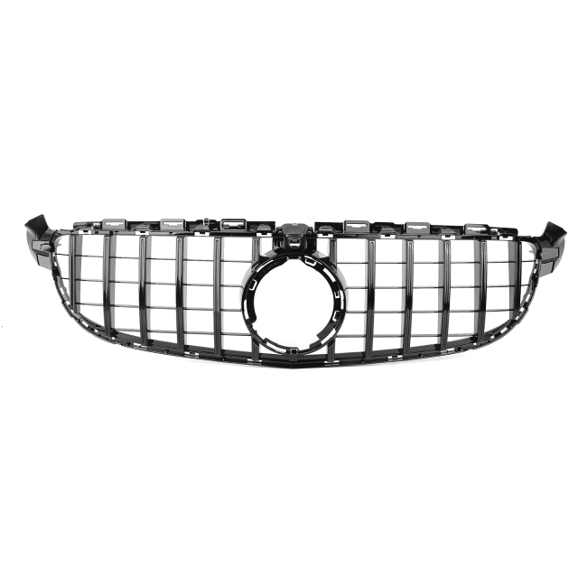 Kühlergrill glanz Schwarz GT Panamericana passend für Mercedes C-Klasse W205 C63 Facelift