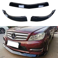 Spoilerlippe Frontlippe GLANZ SCHWARZ für Mercedes W204 S204 C204 2012-2014