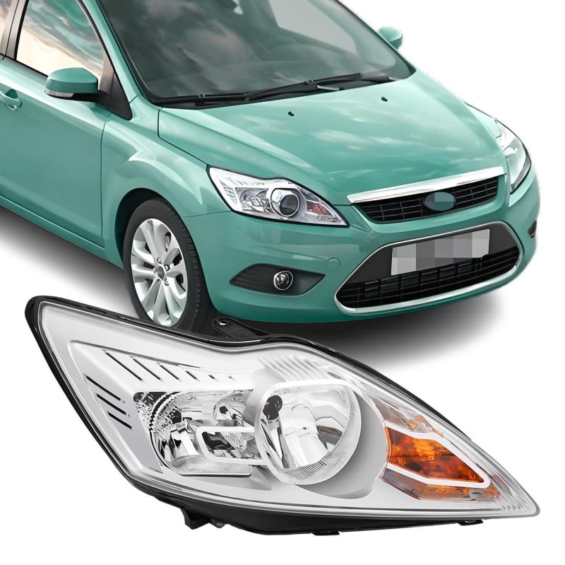 Alu Front Scheinwerfer Rechts für Ford Focus II MK2 Facelift Hauptscheinwerfer