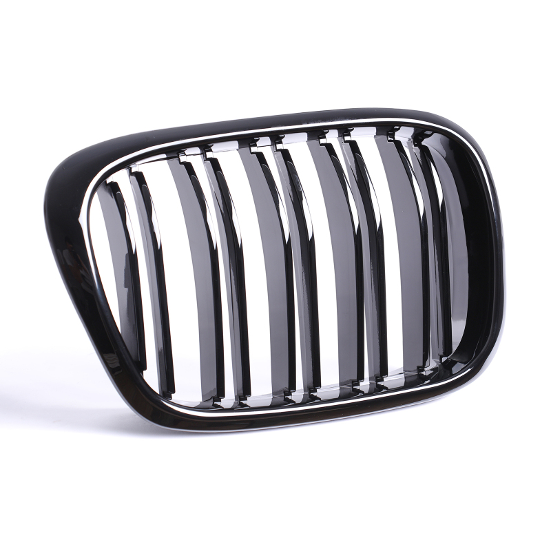 Nieren Grill glanz Schwarz Doppelsteg passend für BMW 5er E39