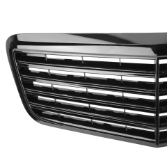 Kühlergrill glanz Schwarz Classic passend für Mercedes E-Klasse W211 S211 VF211 Facelift
