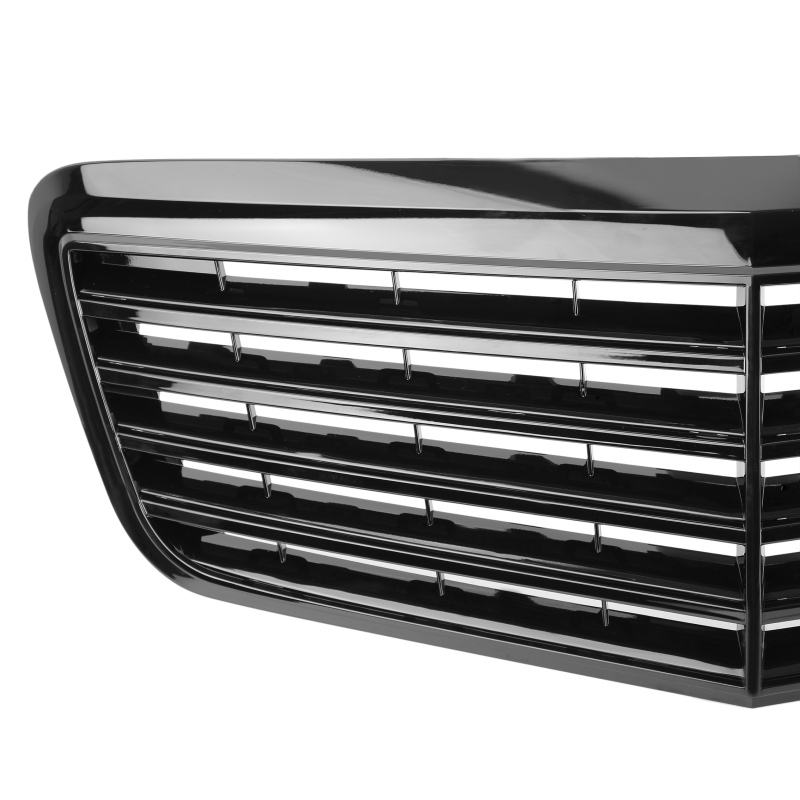 Kühlergrill glanz Schwarz Classic passend für Mercedes E-Klasse W211 S211 VF211 Facelift
