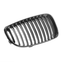 Glanz Schwarz Einzelsteg Nieren Grill Passend für BMW 1er E8x Facelift