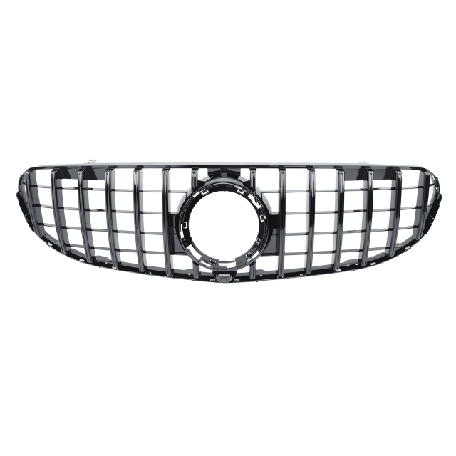 Kühlergrill glanz Schwarz GT Panamericana passend für Mercedes GLC X253 C253 Facelift