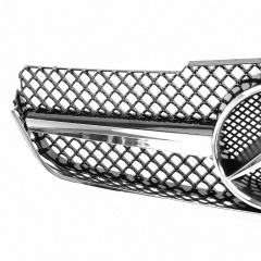 Kühlergrill glanz Schwarz Chrom AMG Look passend für Mercedes E-KlasseCoupe C207 A207 Vorfacelift