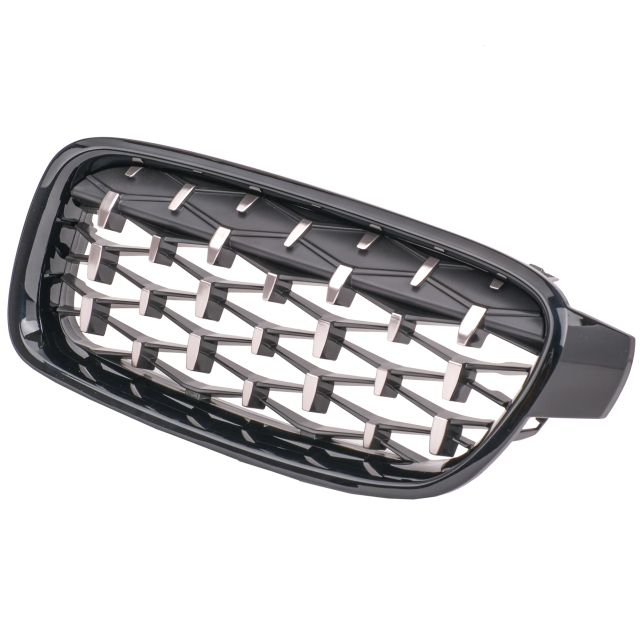 Nieren Grill Schwarz Chrom Mesh-Design passend für BMW 3er F30 F31