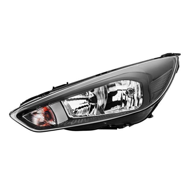 Front Scheinwerfer Links für Ford Focus MK3 Facelift Schwarz Hauptscheinwerfer