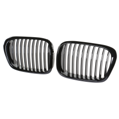 Nieren Grill glanz Schwarz Einzelsteg passend für BMW 5er E39 Vorfacelift