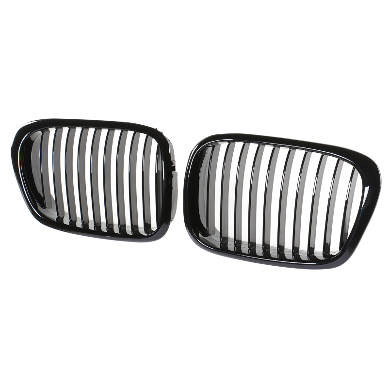 Nieren Grill glanz Schwarz Einzelsteg passend für BMW 5er E39 Vorfacelift