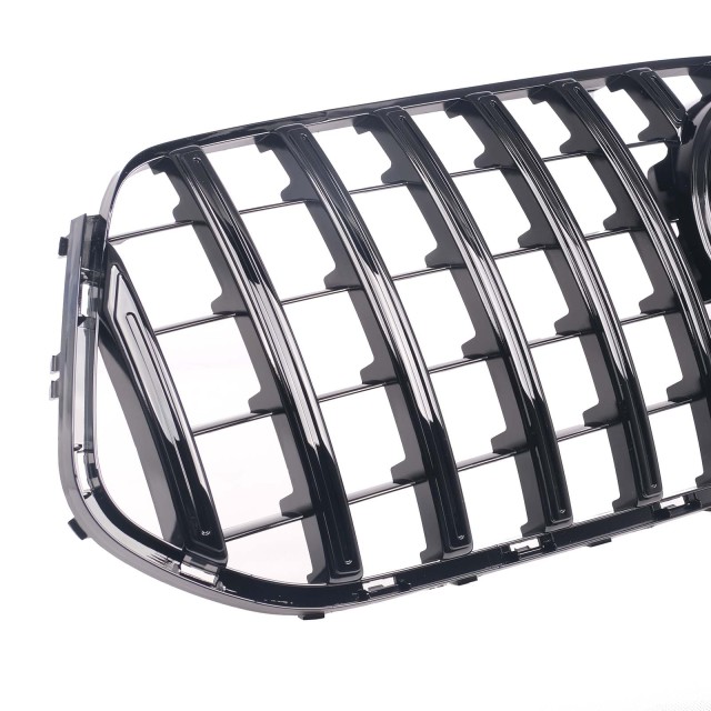 Kühlergrill glanz Schwarz GT Panamericana passend für Mercedes GLE V167 C167 Facelift AMG-Paket
