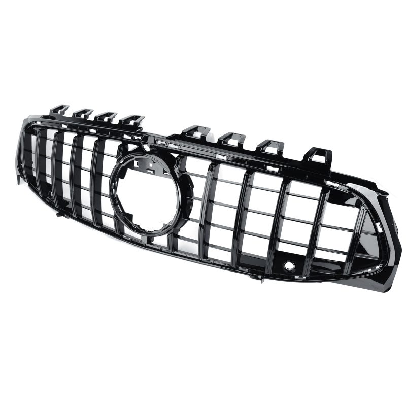 Kühlergrill glanz Schwarz mit Kamera GT Panamericana passend für Mercedes CLA C118 X118