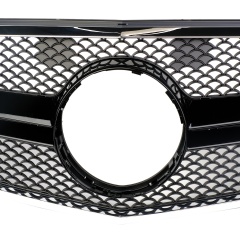 Kühlergrill glanz Schwarz AMG Look passend für Mercedes E-Klasse W212 S212 Vorfacelift