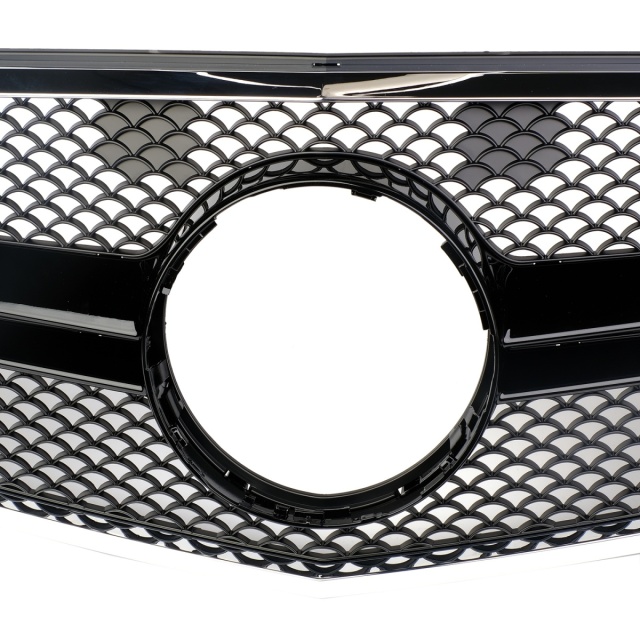 Kühlergrill glanz Schwarz AMG Look passend für Mercedes E-Klasse W212 S212 Vorfacelift