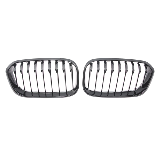 Nieren Grill glanz Schwarz Einzelsteg passend für BMW 1er F20 F21 Facelift