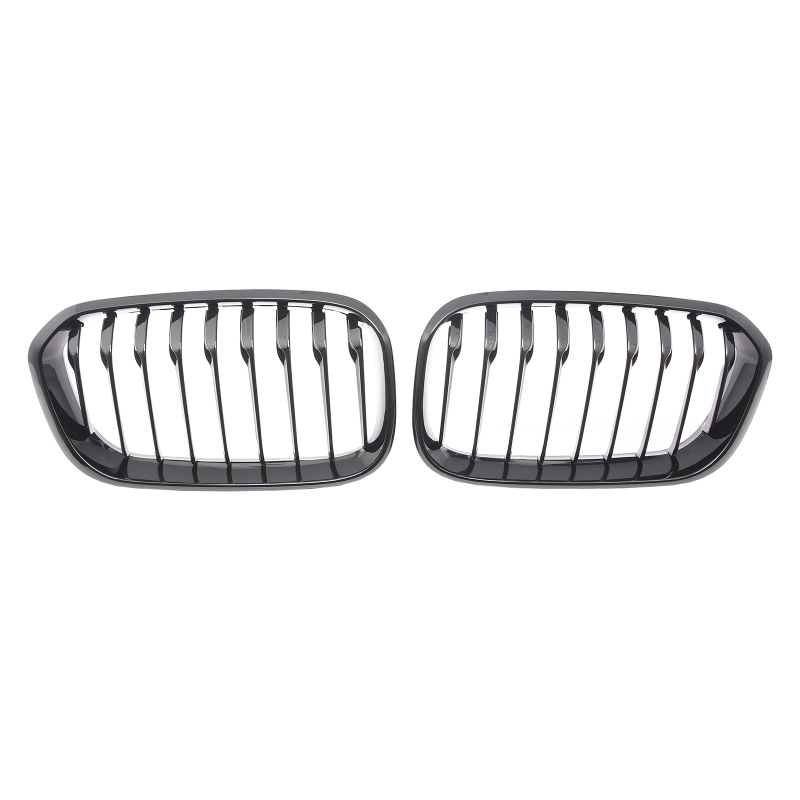 Nieren Grill glanz Schwarz Einzelsteg passend für BMW 1er F20 F21 Facelift