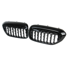 Nieren Grill glanz Schwarz Mesh-Design passend für BMW 5er G30 G31 Vorfacelift