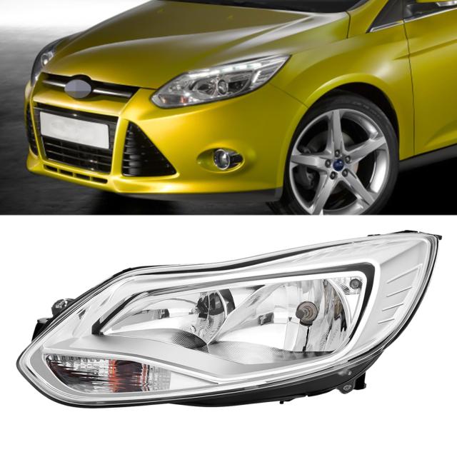 Alu Front Scheinwerfer Links für Ford Focus III MK3 10-14 Hauptscheinwerfer