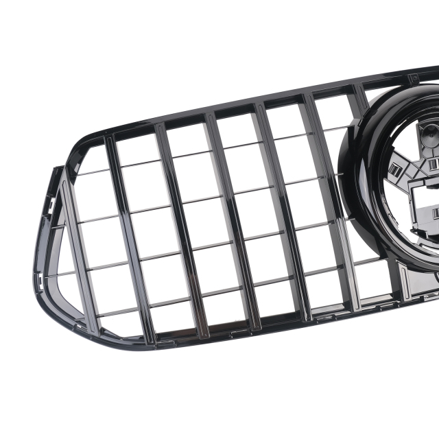 Kühlergrill glanz Schwarz GT Panamericana passend für Mercedes GLE V167 C167 AMG-Paket