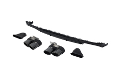 Passt für Audi S6 C8 4A Spoiler Set hinten Diffusor Tuning Blenden Heckdiffusor