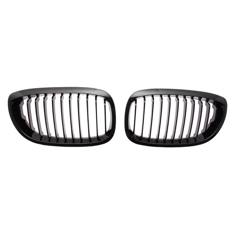 Nieren Grill glanz Schwarz Einzelsteg passend für BMW 3er Coupe E46 Facelift