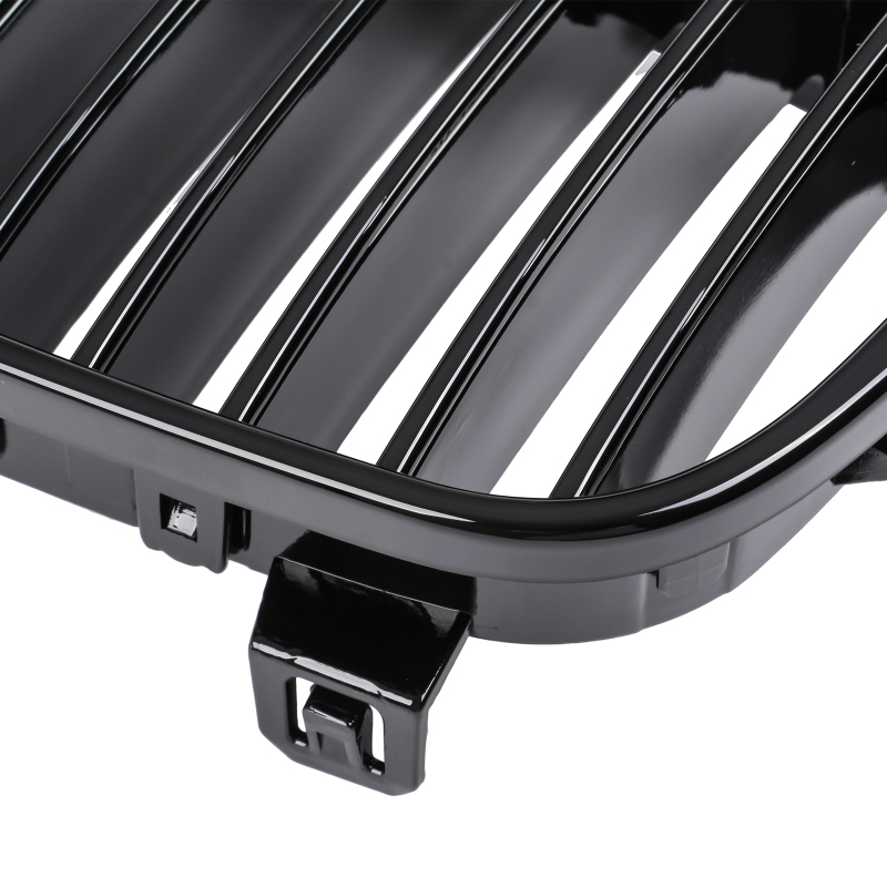 Glanz Schwarz Einzelsteg Nieren Grill Passend für BMW 1er E81 E87 Vorfacelift
