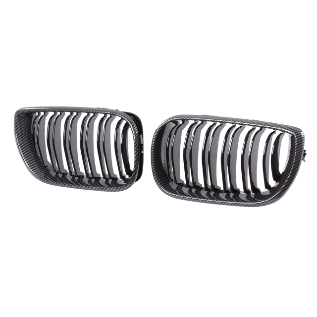 Nieren Grill Carbon Look Doppelsteg passend für BMW 3er E46 Facelift