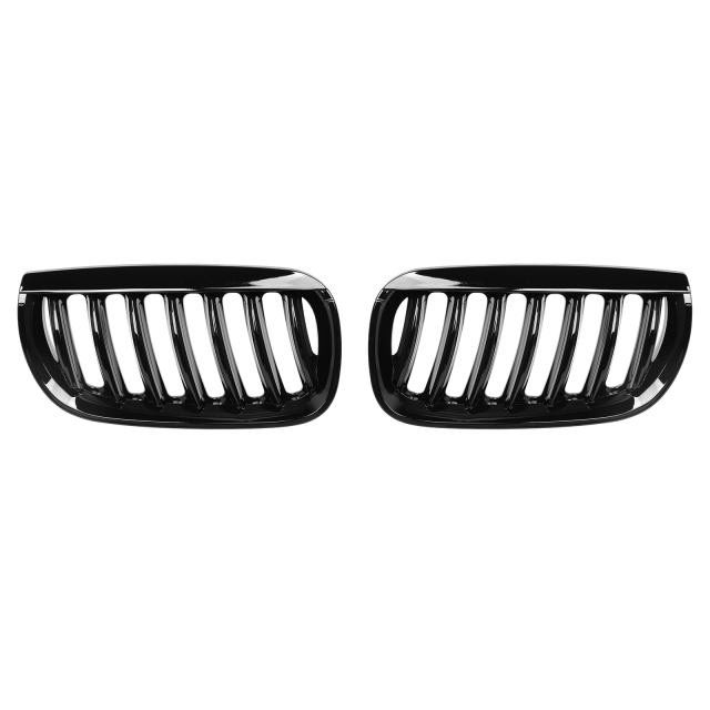 Kühlergrill Sport Grill Nieren Glanz Schwarz Einzelsteg für BMW X3 E83 vor LCI