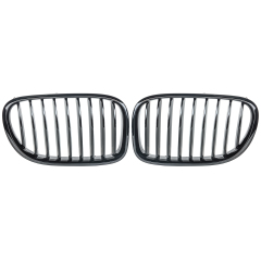 Nieren Grill glanz Schwarz Einzelsteg passend für BMW 7er F01 F02 F03 F04 Facelift