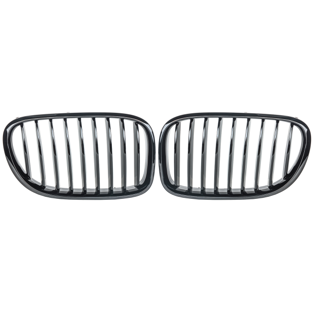 Nieren Grill glanz Schwarz Einzelsteg passend für BMW 7er F01 F02 F03 F04 Facelift
