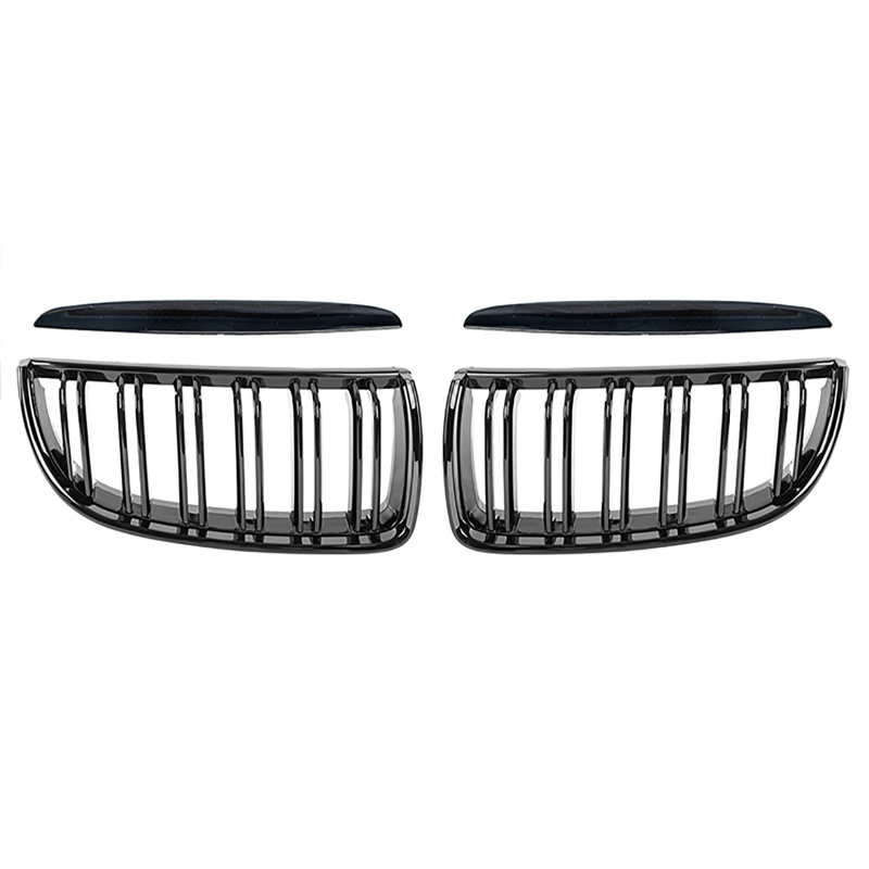 Nieren Grill glanz Schwarz Doppelsteg passend für BMW 3er E90 E91 Vorfacelift