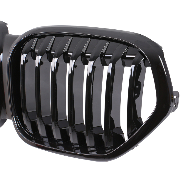 Nieren Grill glanz Schwarz Einzelsteg passend für BMW X1 F48 Facelift