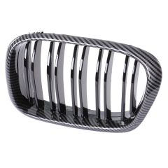 Nieren Grill Carbon Look Doppelsteg passend für BMW 5er E39