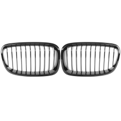 Nieren Grill glanz Schwarz Einzelsteg passend für BMW 1er F20 F21 Vorfacelift