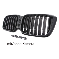 Nieren Grill glanz Schwarz Einzelsteg passend für BMW X3 G01 G02 Facelift