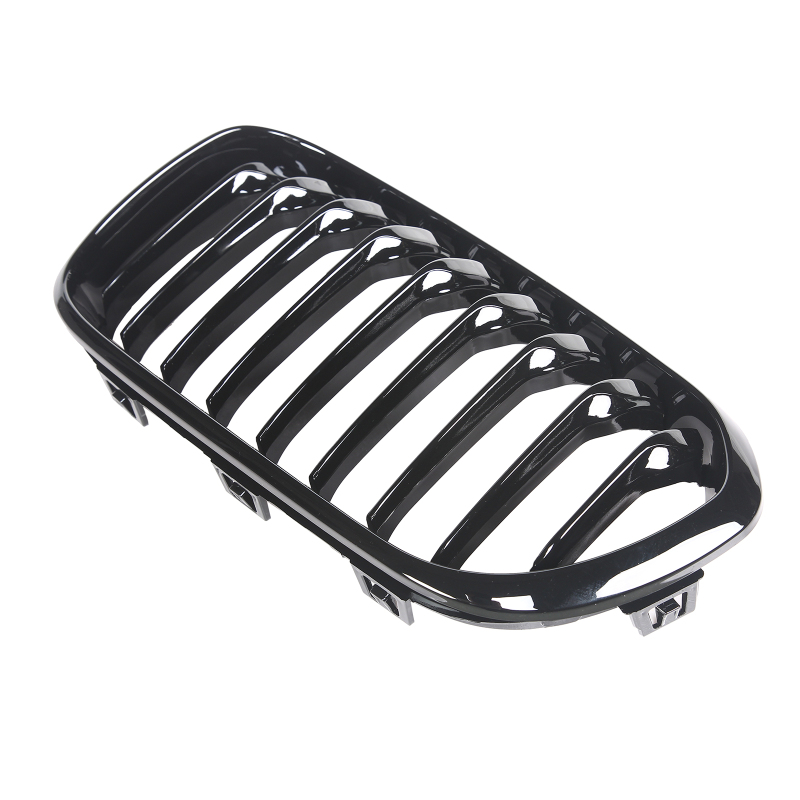 Nieren Grill glanz Schwarz Einzelsteg passend für BMW 1er F20 F21 Facelift