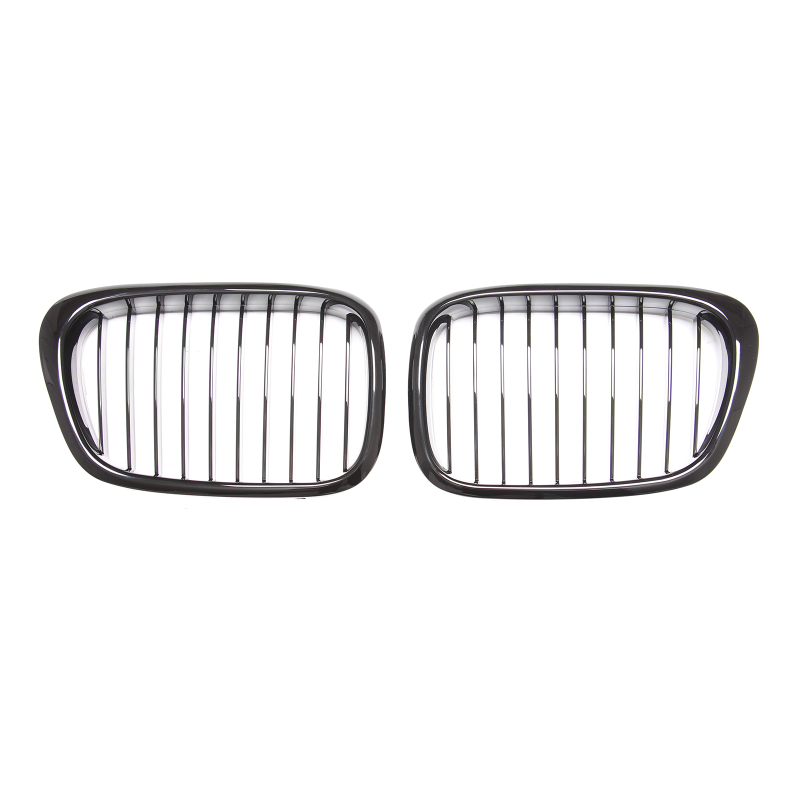 Nieren Grill glanz Schwarz Einzelsteg passend für BMW 5er E39