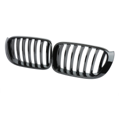 Nieren Grill glanz Schwarz Einzelsteg passend für BMW X3 F25 F26 Facelift