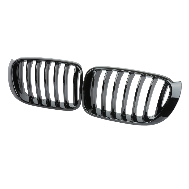 Nieren Grill glanz Schwarz Einzelsteg passend für BMW X3 F25 F26 Facelift