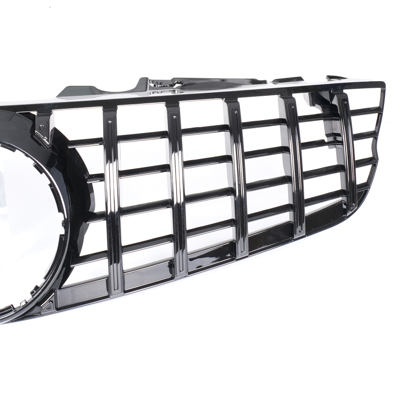 Kühlergrill glanz Schwarz GT Panamericana passend für Mercedes SL R230 Zweite Facelift