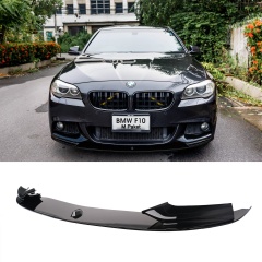 Spoilerlippe Frontlippe GLANZ SCHWARZ für BMW 5er F10 F11 M Paket
